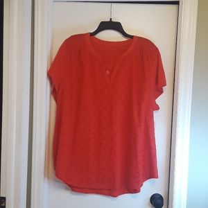 St. John's Bay Women's Cotton Eyelet Top